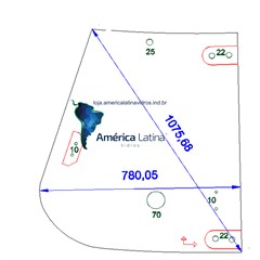 LATERAL SUPERIOR TRASEIRO ESQ - CASE - 580N / 580 SUPER N - 84339224 / 84261871