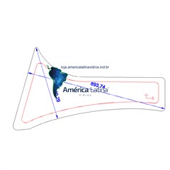 LATERAL TRASEIRA INFERIOR ESQUERDA RETROESCAVADEIRA CASE 580N / 580 SUPER N - 84224342