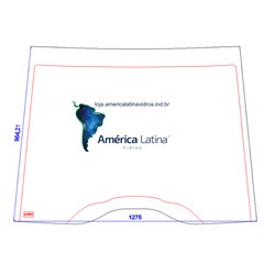 PARABRISA SUPERIOR CENTRAL RETROESCAVADEIRA JOHN DEERE 310K / 310L - T275629