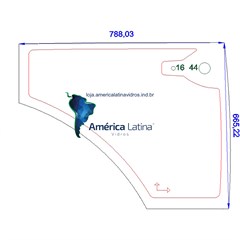 INFERIOR PORTA ESQUERDA RETROESCAVADEIRA CASE 580N - 84224316