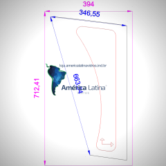 PARABRISA LATERAL DIREITO INFERIOR PULVERIZADOR MONTANA PARRUDA 3000LT - 40067980