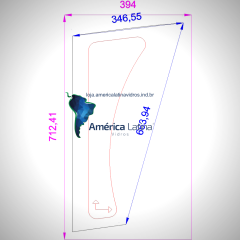 PARABRISA LATERAL ESQUERDO INFERIOR PULVERIZADOR MONTANA PARRUDA 3000LT - 40067981