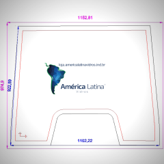 PARABRISA SUPERIOR CENTRAL TRATOR VALTRA BM120 / BM100 / BH180  - 81470200