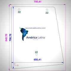 LATERAL TRASEIRA DIREITO TRATOR VALTRA BM120 / BM100 / BH180  - 81474900
