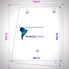 LATERAL TRASEIRA ESQUERDA TRATOR VALTRA BM120 / BM100 / BH180  - 81474800