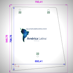 LATERAL TRASEIRA DIREITO TRATOR VALTRA BH180 / BH185i / BH205i / BM125i  - 84961300