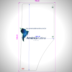LATERAL DIREITA TRATOR JOHN DEERE 6415 / 6615 / 6300 / 7500 / 6110 / 7505 / 6600 / 6180J / SERIE J -