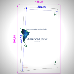 LAT TRAS DIR ENTRE FUROS 609MM - JOHN DEERE - 6415 / 6615 / 6300 / 7500 / 6110 / 7505 / 6600 / 6180J
