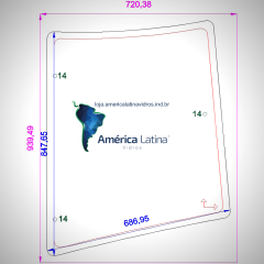 LATERAL TRASEIRA ESQUERDA EXTRA trator MASSEY FERGUSON / VALTRA 650 / 660 / 680 / 5300 / 5310 / 5320