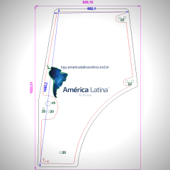 PORTA DIREITA TRATOR CASE / NEW HOLLAND FARMAL 80 / 95 / TD95 / TS6030 / TL2017 / TL75E / TL75E - 87