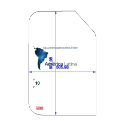 MOVEL DA JANELA ESQ - VOLVO - ECL140 / ECL360 / EC210 / EC140 / EC240 / EC360 / EC380 / EC460 / EC48