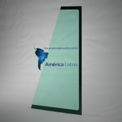 PARABRISA LATERAL ESQUERDO SUPERIOR PÁ CARREGADEIRA KOMATSU WA200-6