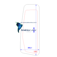 LATERAL TRASEIRA ESQUERDA - HYUNDAI - 140LC7 / 180LC7 / 210LC7 / 290LC7 / 320LC7 / 450LC7 / SERIE7 -
