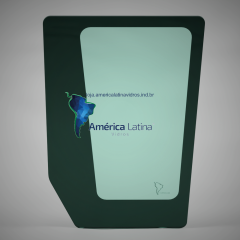 PARABRISA LATERAL ESQUERDO INFERIOR TRATOR CASE / NEW HOLLAND FARMAL 80 / 95 / TD95 / TS6030 / TL201